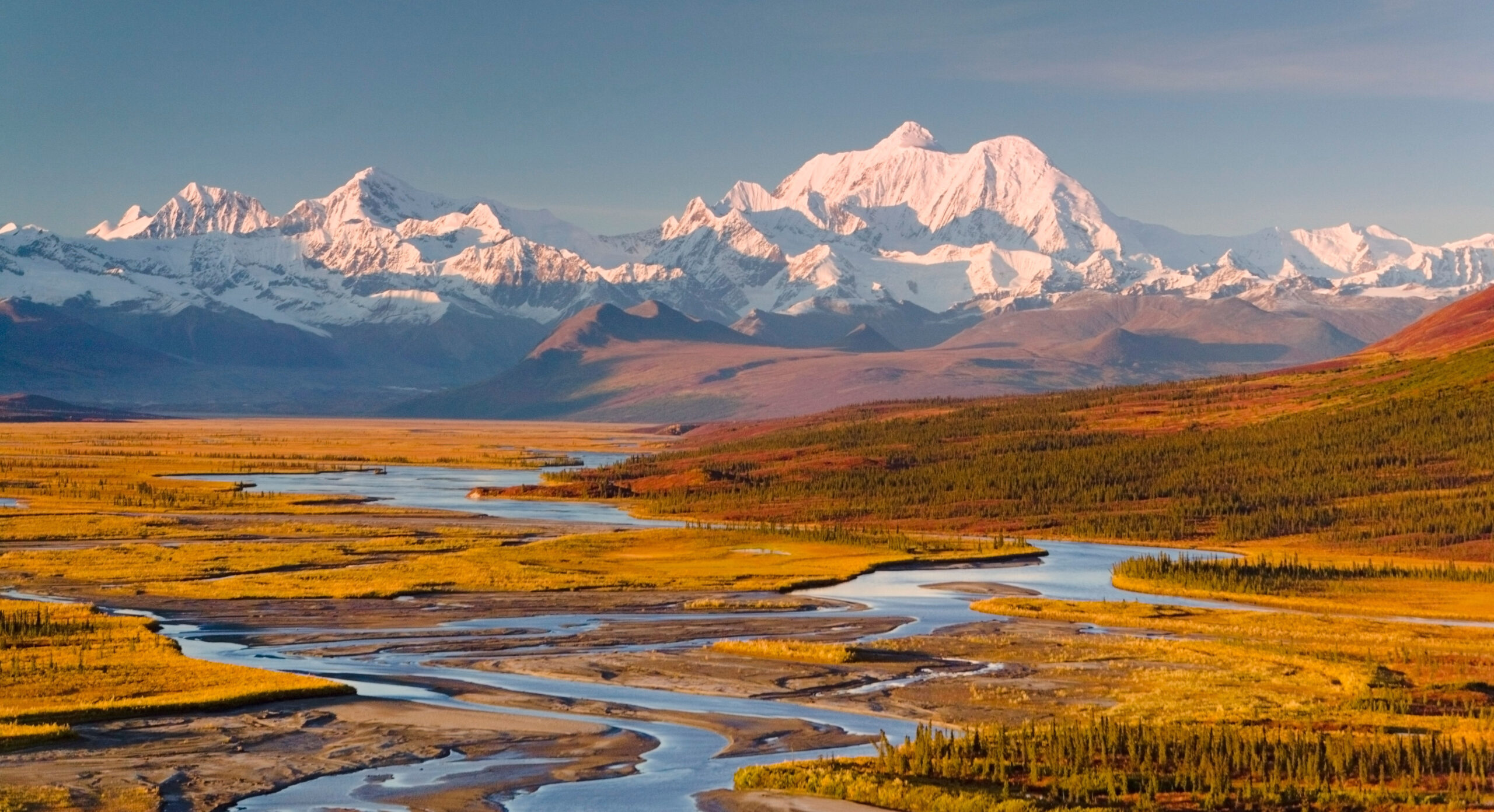 Mount Hess Deborah near the headwaters of the Susitna River Alaska Range Southcentral Alaska Autumn